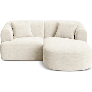 Cosmopolitan Design Бежов ъглов диван от рипсено кадифе (десен ъгъл) Campi - Cosmopolitan Design (COS_RC_S_266_F1_CAMPI2)