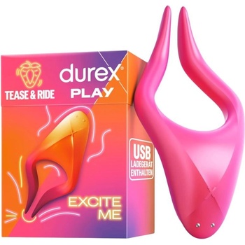 Durex Tease & Ride - Viaczónový stimulátor erogénnych zón ružový