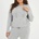 Brave Soul Дамски суичър Brave Soul Womens Plus Size Soft Touch Hooded Top - Grey Marl