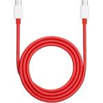 OnePlus WarpCharge DL149 USB-C to USB Cable 65W - USB-C към USB-C кабел за устройства с USB-C порт (100 см) (червен) (DL149)