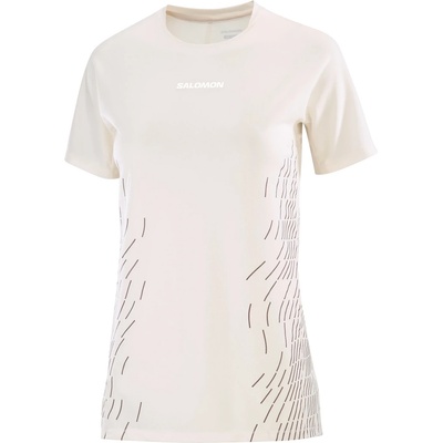 Salomon Дамска тениска Salomon Women's Sense Aero S/S Tee GFX Running shirt - Whisper White / White - размер XL (916-5912-0215)