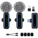 XIXIXIAXIA Mini Lavalier Microphone for Android iPhone iOS Devices Noise Canceling Lapel Microphone for Recording Clip-on Microphone for Video Recording Tiktok YouTube Vlog Podcast Content Creator - J3