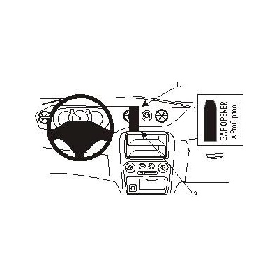 Brodit ProClip montážna konzola na palubnú dosku pre Daihatsu YRV 01-07, 852939