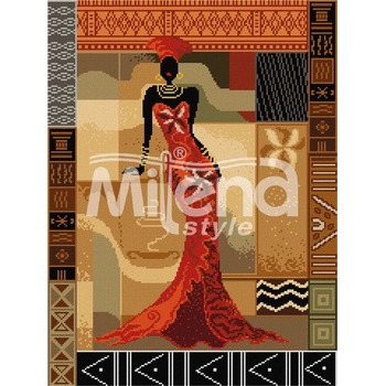 Milena Style Красотата на Африка - гоблен със схема конци Ariadna 1: 4