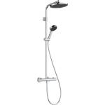 Hansgrohe Activera S - Душ комплект с термостат, диаметър 24 cm, 2 струи, EcoSmart, хром 28078000 (28078000)