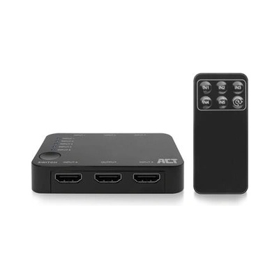 ACT HDMI суич ACT AC7841, 5/1, 3D, 4K@60Hz, Черен (EWENT-ACT-SPLIT-AC7841)