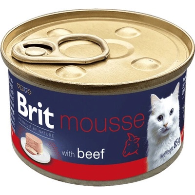 Brit Premium by Nature Cat Mousse with Beef 85 g – Hledejceny.cz