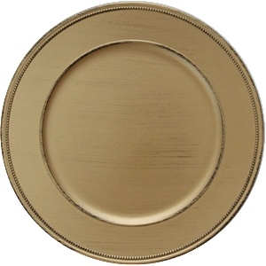 Horecano HORECANO-Подложна чиния VINTAGE 33 cm ЗЛАТНА (HA295MP-R) (0193758)