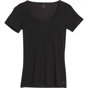 Icebreaker Дамско мериносово термобельо Icebreaker Women's Siren S/S Sweetheart Merino base layer - Black (115-0453-0112)