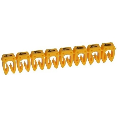 Značka CAB3 1,5 - 2,5 mm² symbol "4" žltá 1200ks- balenie