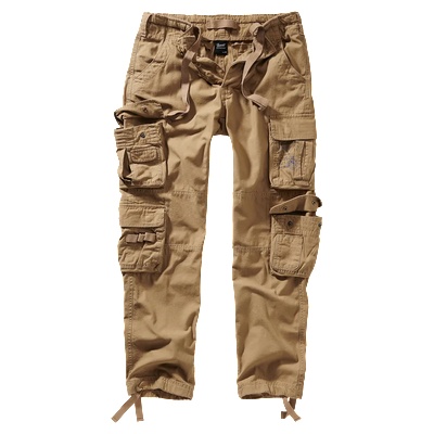 Brandit Мъжки карго панталон в бежов цвят Brandit Pure Slim FitBW-1016-3 - Бежов, размер XXL