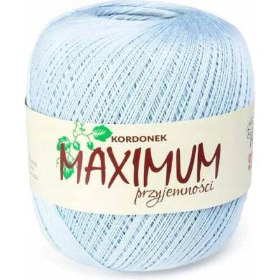 Háčkovací Příze Maximum Opus bavlna 100g/565m 1621 SVĚTLE MODRÁ