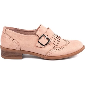 Seastar Výborné mokasíny dámské růžové na plochém podpatku