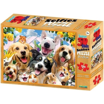 HM Studio 3D Puzzle Přátelé ze zahrady 100 ks