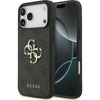 GUESS Калъф Guess 4G с голямо лого за iPhone 17 Pro Max - черен