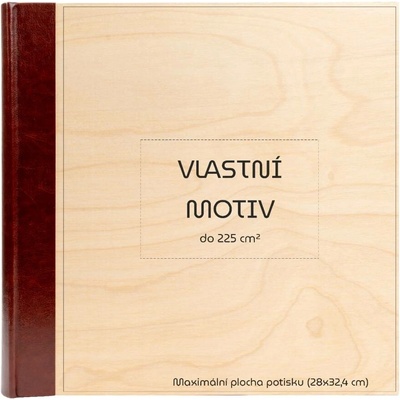 GEDEON Fotoalbum 10x15 500 foto Wood hnědé GRAVÍR Motiv gravíru: Vlastní motiv do 225 cm2