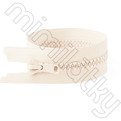 Zip kostěný dělitelný VISLON® krémová 50 cm YKK