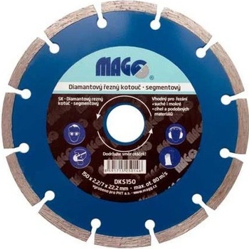 Magg Diamantový kotouč segmentový 150 x 2.2 x 22,23 mm DKS150