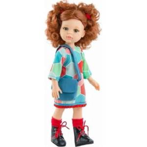 Paola Reina Комплект дрехи за кукла Paola Reina - Цветна рокля 32 cm - Paola Reina (54492)