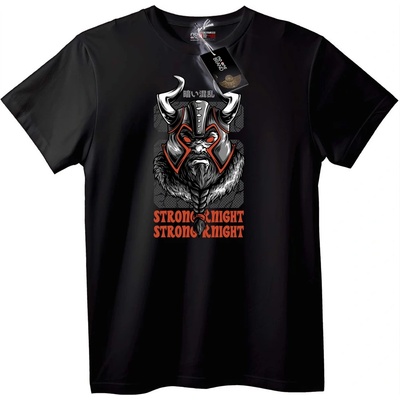 NOONEBRAND Тениска Силен Викингски Рицар - 2XL, Black