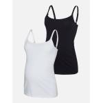 Mamalicious Maternity 2-Pack Strap Nursing Vests - Black