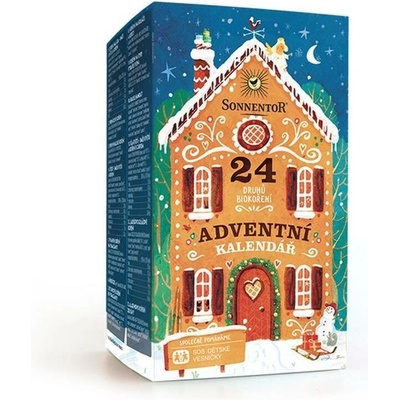 SONNENTOR BIO čaj Adventný kalendár 24 druhov 38,9g