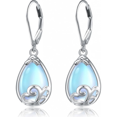 Lunica Stříbrné náušnice MĚSÍČNÍ KAPKA Ag 925; ≤3,3 g. 0655