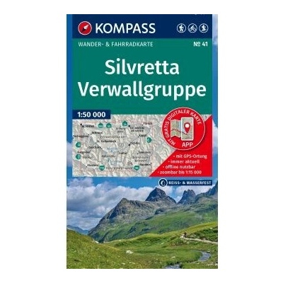 Silvretta, Verwallgruppe (Kompass - 41) - turistická mapa