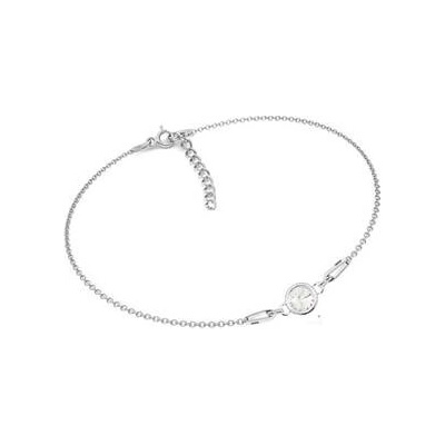 Nubis stříbrný s kamínkem Crystals from Swarovski Crystal NB-0301-CR