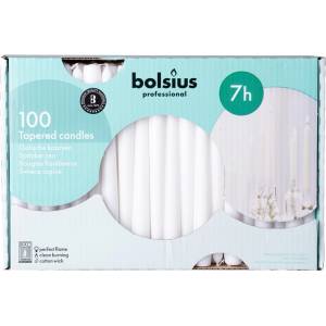 Bolsius Bolsius Polska Sprzedaż sp. z o. o. Болсиус Конични бели свещи RAL 100 бр