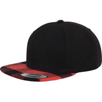 Urban Classics Шапка с козирка в черно Checked Flanell Peak SnapbackUB-6089FP-00044 - Черен, размер one size