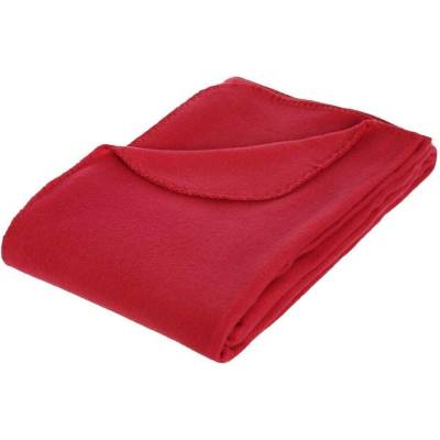 Atmosphera měkká teplá fleece deka červená 125x150