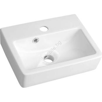 SAPHO - Мивка NOAM 37, 5x28 см керамика/бяла (SH0290)