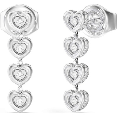 GUESS Visiace srdiečkové náušnice L.O.V.E. JUBE05473JWRHT