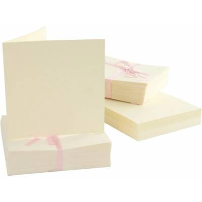 WEST DESIGN PRODUCTS LIMITED West Design 13,5 × 13,5 cm přání a obálky 100 ks (240 g/m2) krémové
