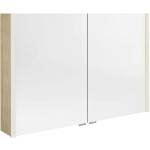 SAPHO Alix - Огледален шкаф с LED осветление 106x70x18 см, 2 врати, явор „Бардини AX106-0013 (AX106-0013)