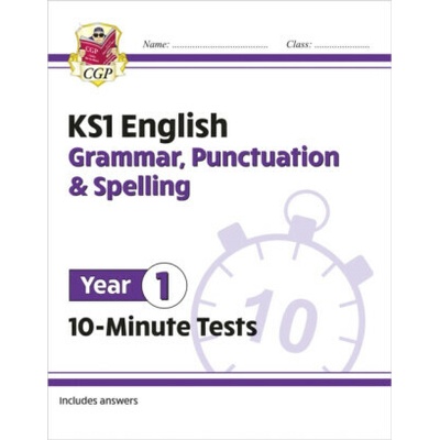 KS1 Year 1 English 10-Minute Tests: Grammar, Punctuation & Spelling - CGP Books – Hledejceny.cz