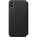 Apple Калъф за iPhone XS Max от Apple - Кожен - Black (MRX22ZM/A)