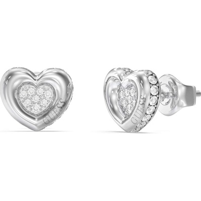 GUESS Oceľové napichovacie srdiečka L.O.V.E. JUBE05466JWRHT