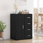 vidaXL Служебен шкаф Черния дъб 59 x 39 x 80 см Инженерна дървесина (883066)