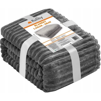 Ruhhy polyester sivá Deka 160x200