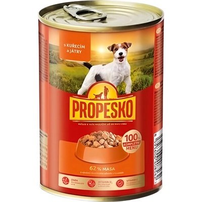 Propesko s kurecím a játry 415g