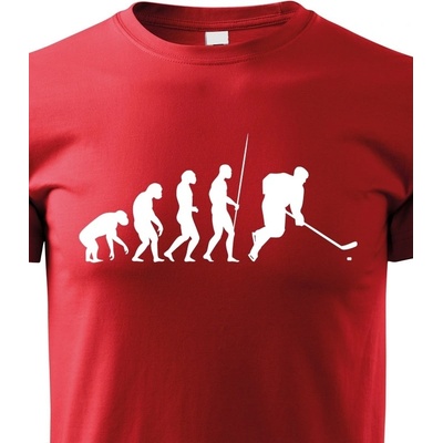 dětské tričko Evoluce hokej červená
