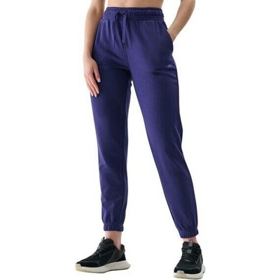 4F kalhoty z french terry z kolekce basic 4FWMM00TTROF1138 modré