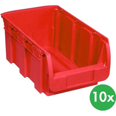 Allit Plastový box Compact 210 x 350 x 150 mm 10 ks červený