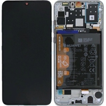 LCD Displej + Dotykové sklo + Rám + Batéria Huawei P30 Lite
