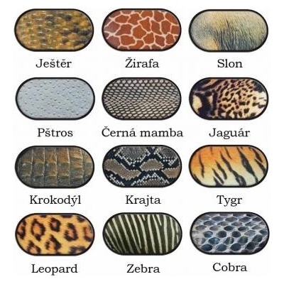 Optipak pouzdro ozdobné se zrcátkem kůže zvířat