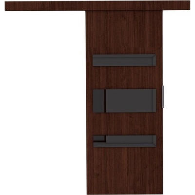 Sconto Posuvné dvere DESIO 96 wenge/čierna 96x205 cm