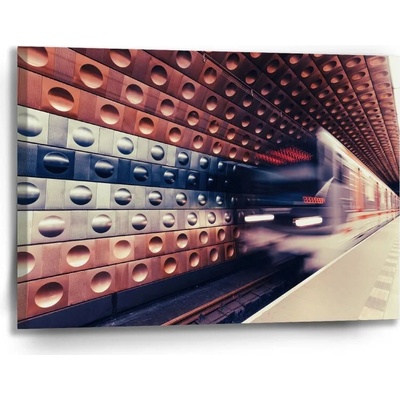Sablio Obraz Metro na farebnej stanici - 90x60 cm
