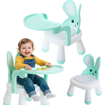 FunPlay 5845 na kŕmenie a hranie ZAJAČIK 31x31x45cm tyrkysová